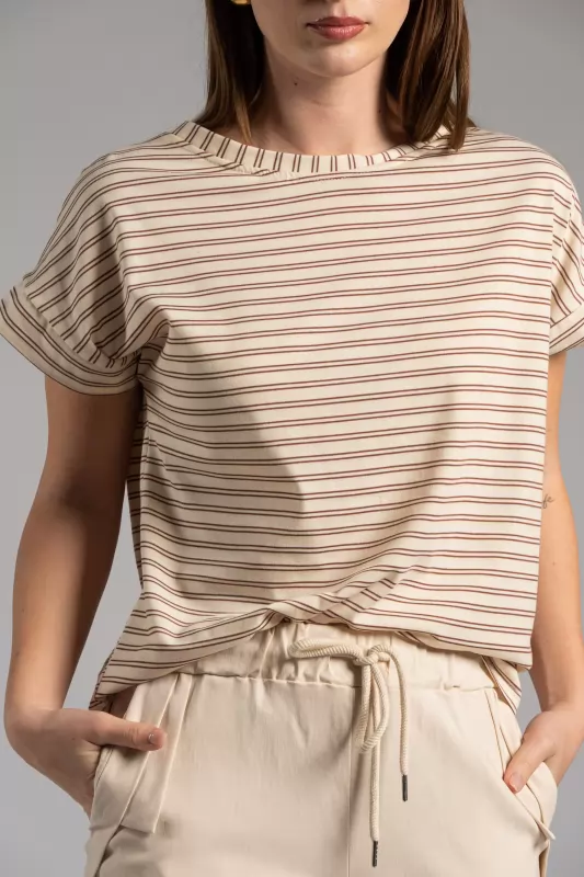 Blouse Double Stripes Blouse