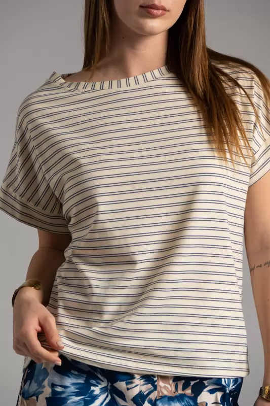 Blouse Double Stripes Blouse