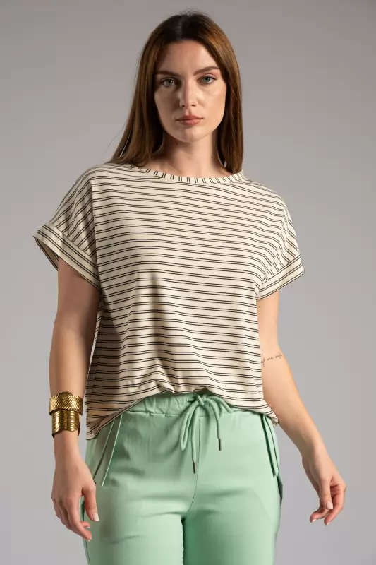 Blouse Double Stripes Blouse