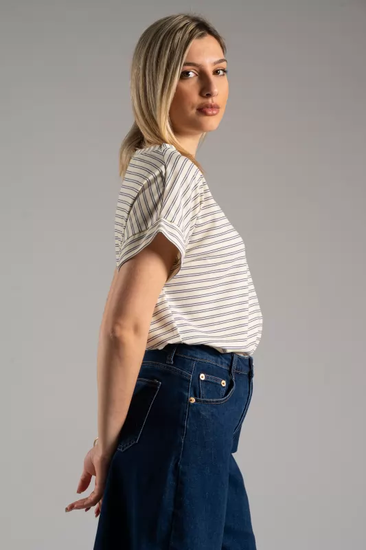 Blouse Double Stripes Blouse