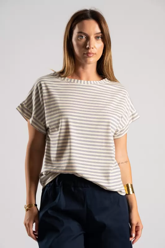 Blouse Double Stripes Blouse