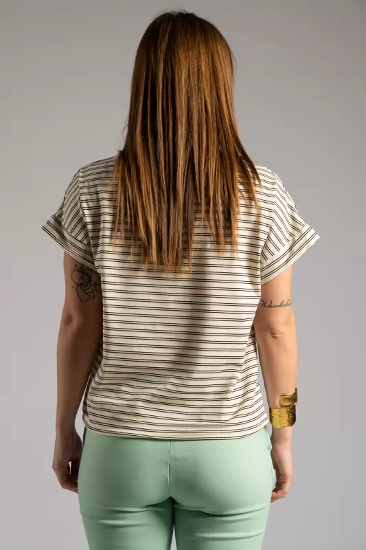 Blouse Double Stripes Blouse