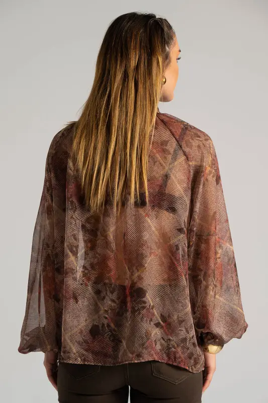 Μπλούζα Εμπριμέ Floral Δέσιμο