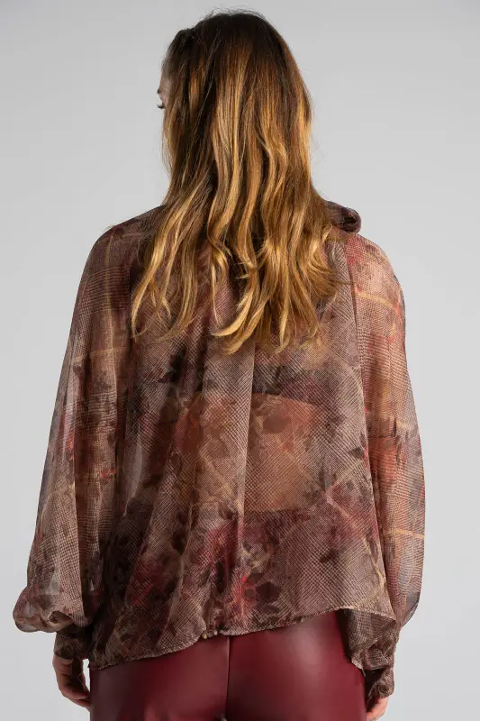 Μπλούζα Εμπριμέ Floral Δέσιμο