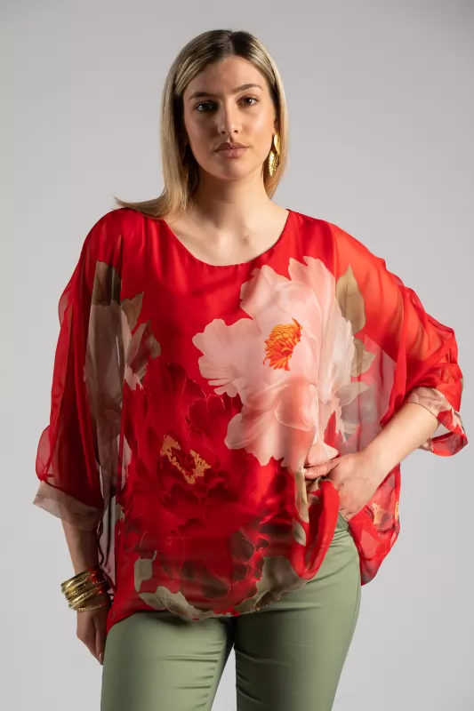 Μπλούζα Εμπριμέ Poppy