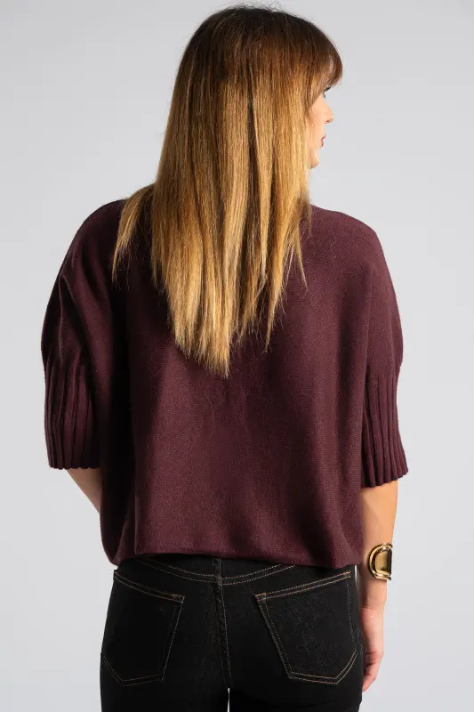 Μπλούζα Έντονα Rib Μανίκια