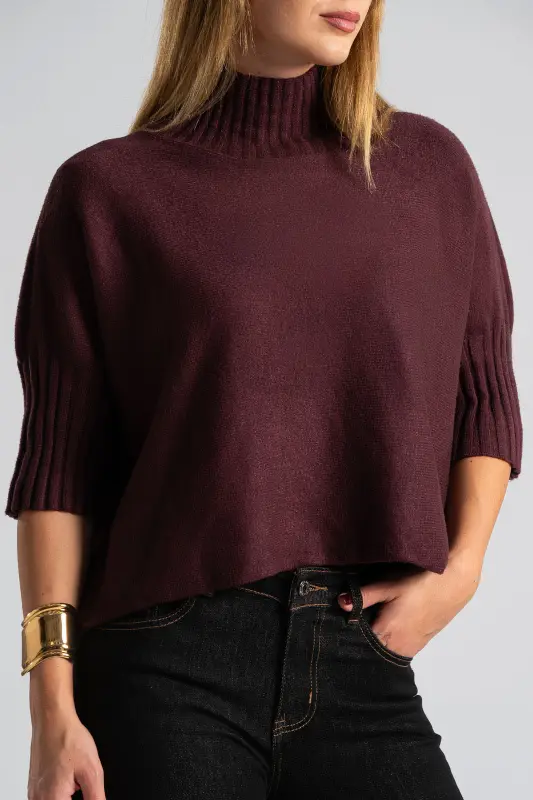 Μπλούζα Έντονα Rib Μανίκια