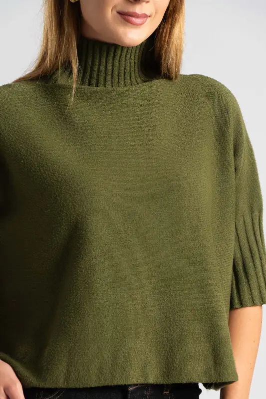 Μπλούζα Έντονα Rib Μανίκια