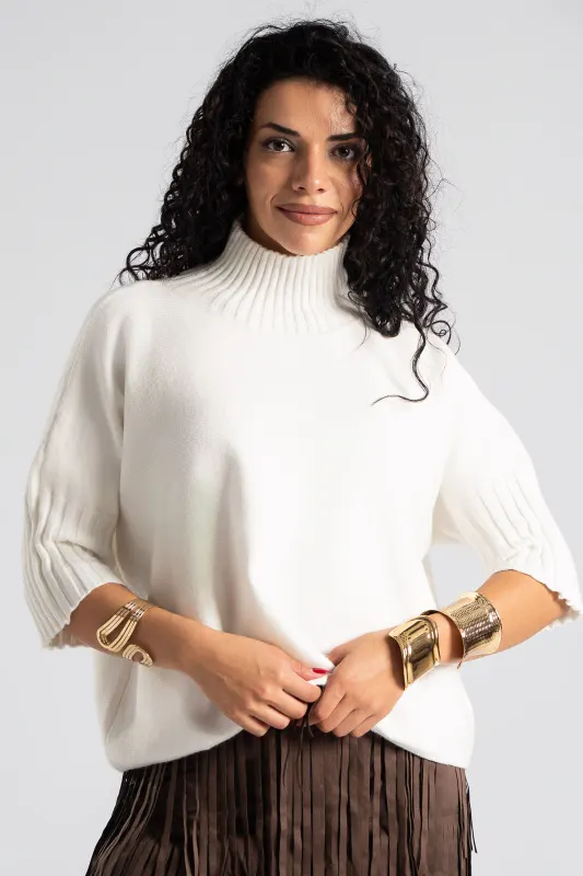 Μπλούζα Έντονα Rib Μανίκια