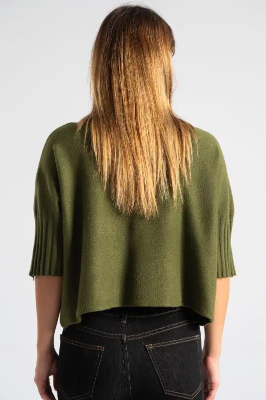 Μπλούζα Έντονα Rib Μανίκια