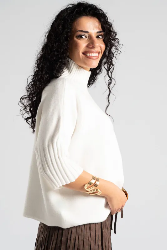 Μπλούζα Έντονα Rib Μανίκια