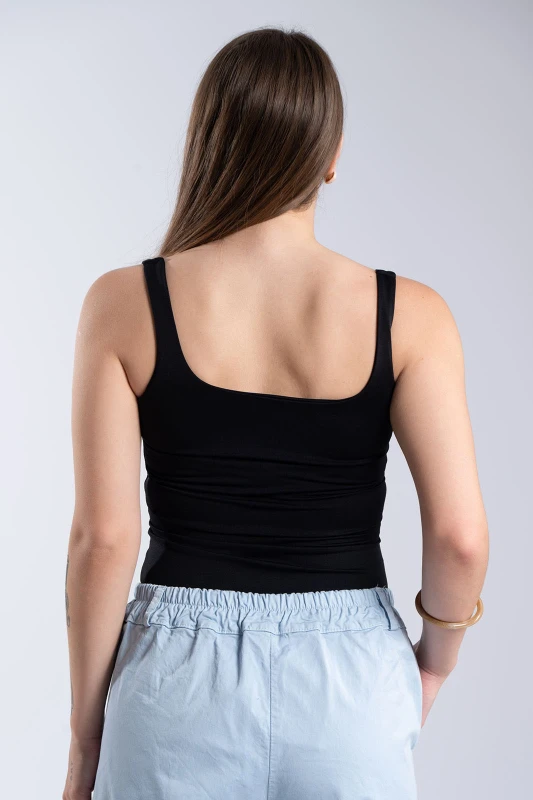 Basic Wide Strap Blouse 