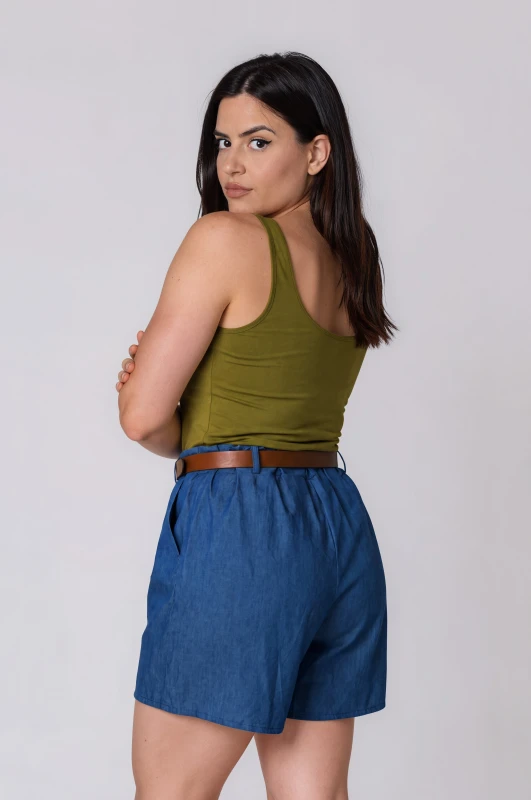 Basic Wide Strap Blouse 
