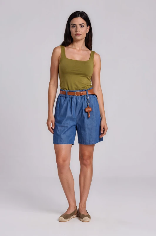 Basic Wide Strap Blouse 