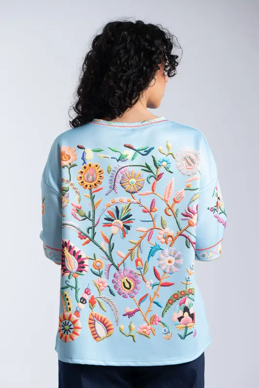 Floral Embroidered Blouse