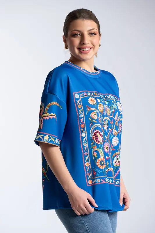 Floral Embroidered Blouse