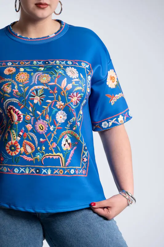 Floral Embroidered Blouse