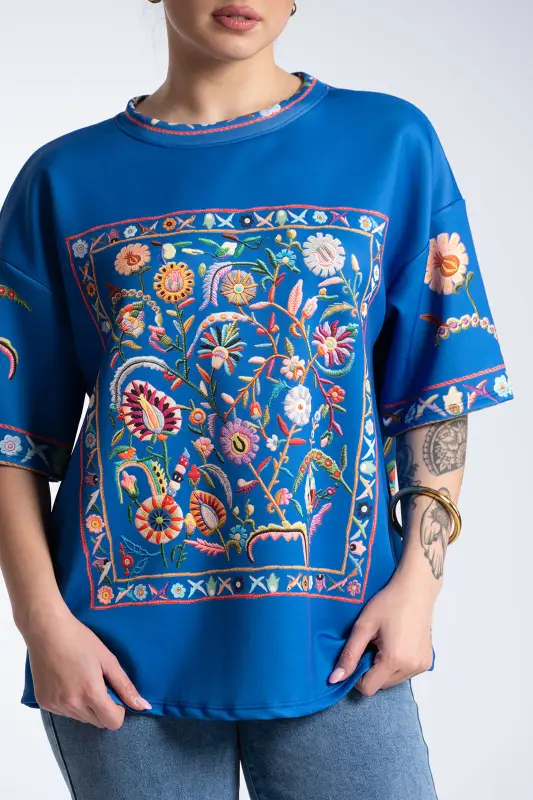 Floral Embroidered Blouse