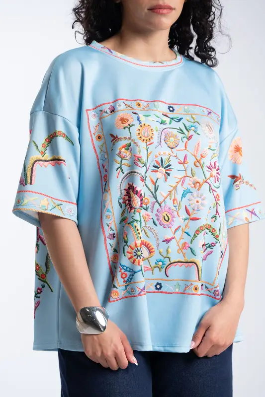Floral Embroidered Blouse