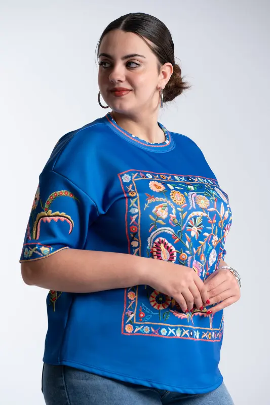 Floral Embroidered Blouse