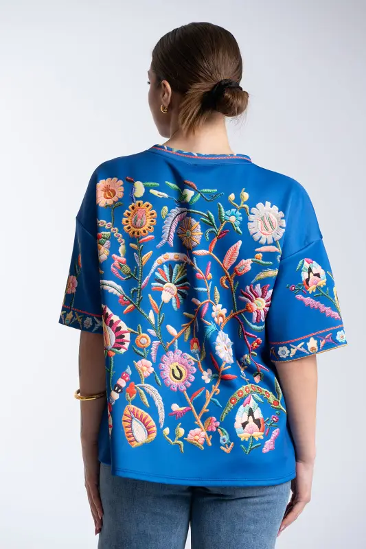 Floral Embroidered Blouse