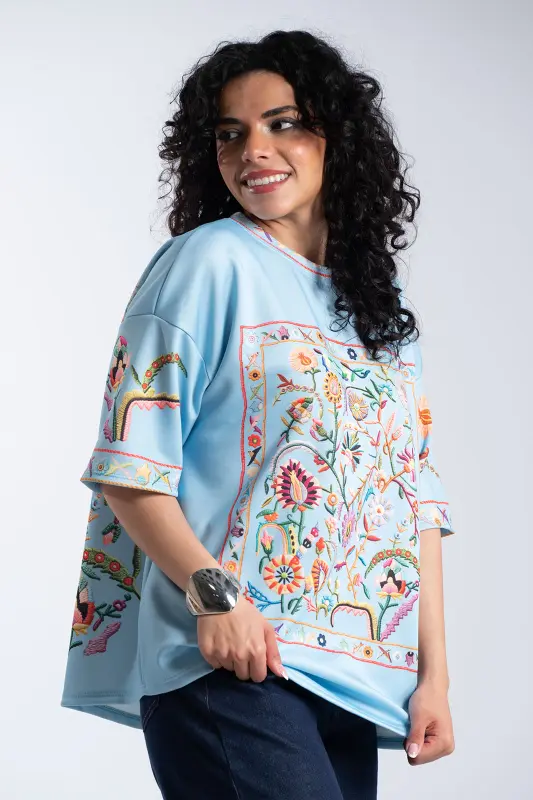 Floral Embroidered Blouse