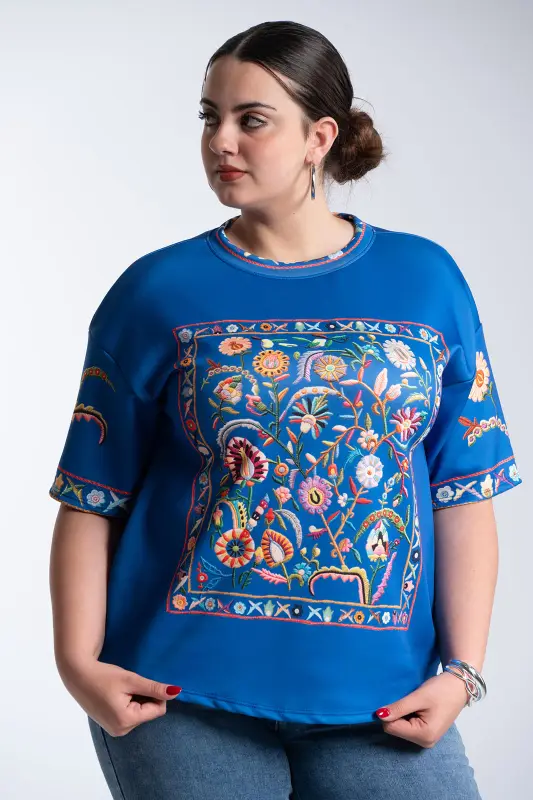 Floral Embroidered Blouse