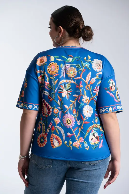 Floral Embroidered Blouse