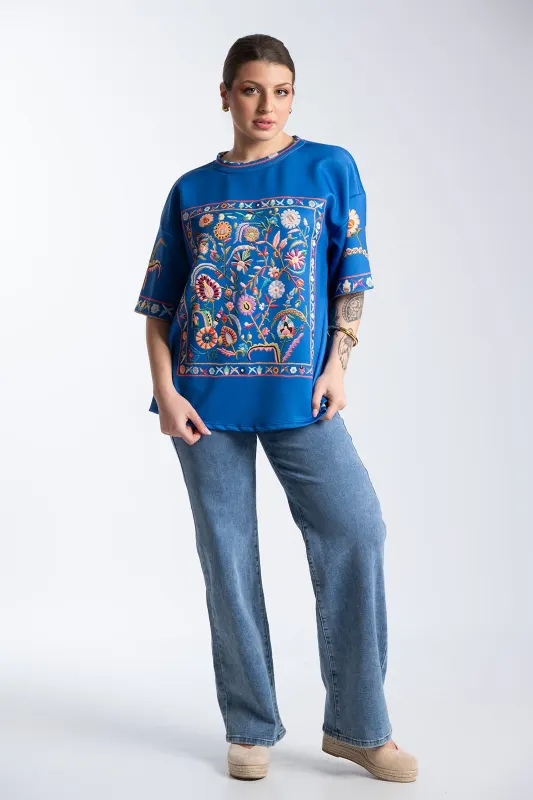 Floral Embroidered Blouse