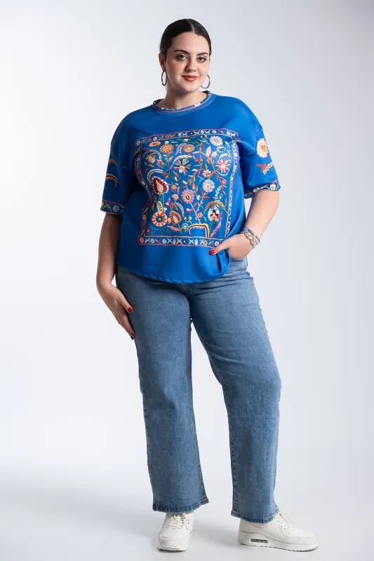 Floral Embroidered Blouse