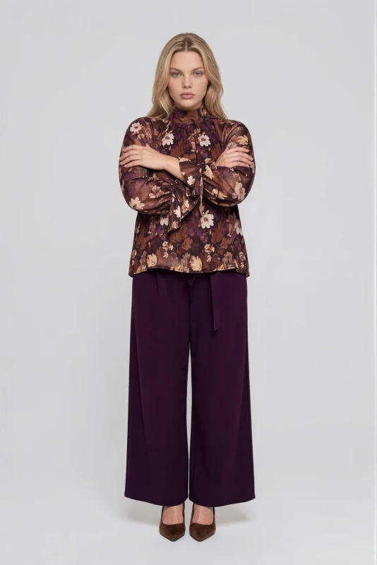 Μπλούζα Floral Violet