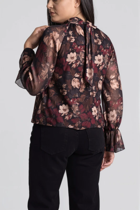 Μπλούζα Floral Violet