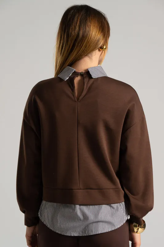 Μπλούζα Γιακά Λεπτομέρεια Πουκαμίσου