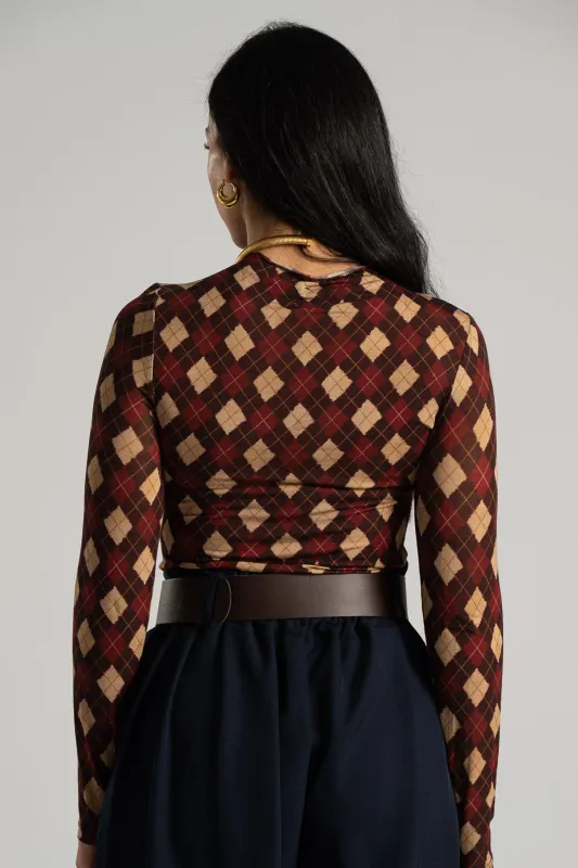 Μπλούζα Καρώ Μοτίβο