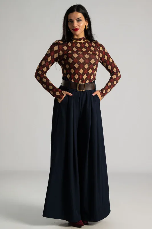 Μπλούζα Καρώ Μοτίβο