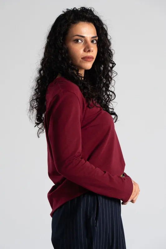 Classic Blouse Round Neckline