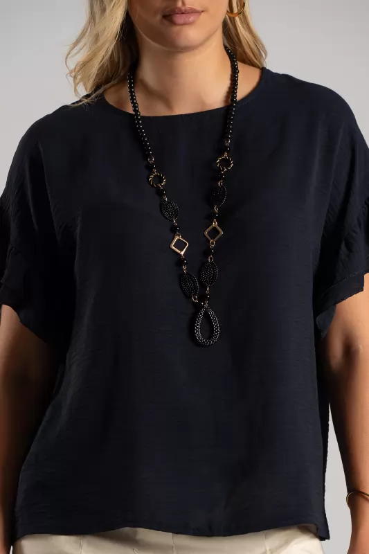 Blouse Short-sleeved Ruffles