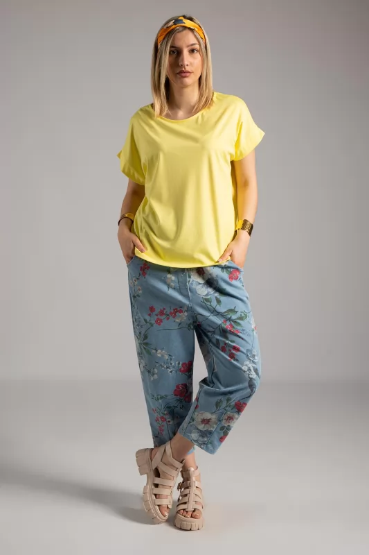 Blouse Short Sleeve Scarf