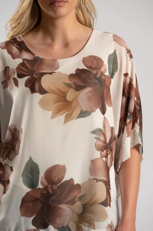 Μπλούζα Κοντομάνικη Flowers