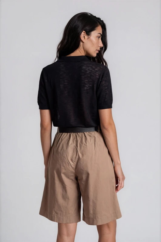 Short-sleeved Blouse Scarf