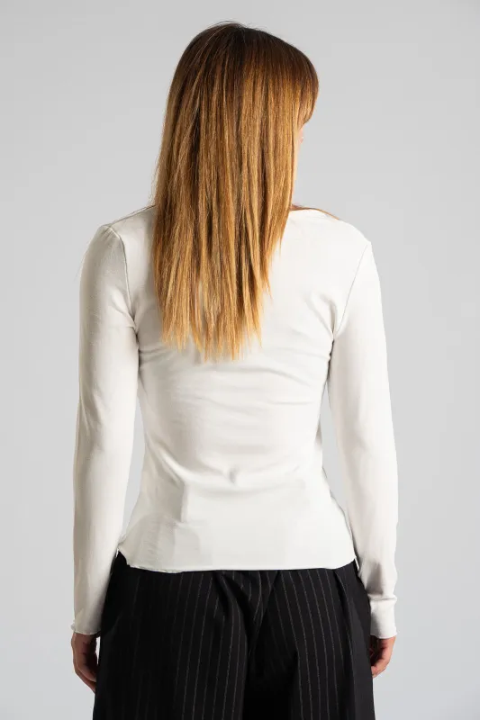 Blouse Buttons Ruffles Finish