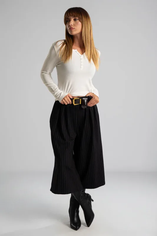 Blouse Buttons Ruffles Finish