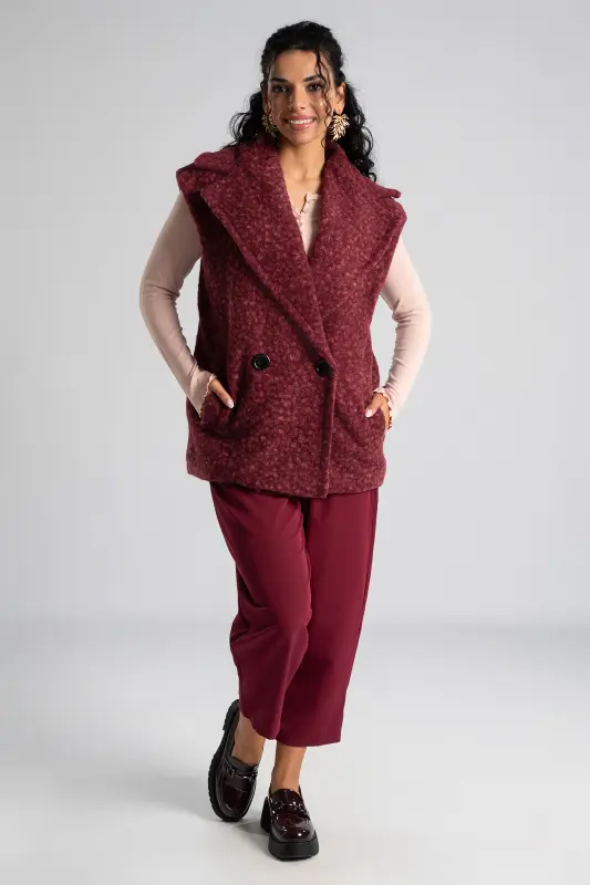 Blouse Buttons Ruffles Finish