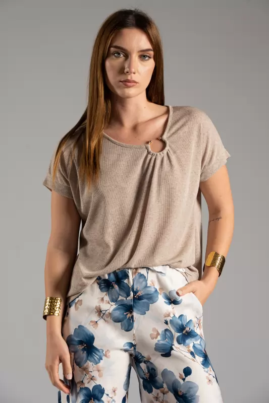 Blouse Hoop Rib