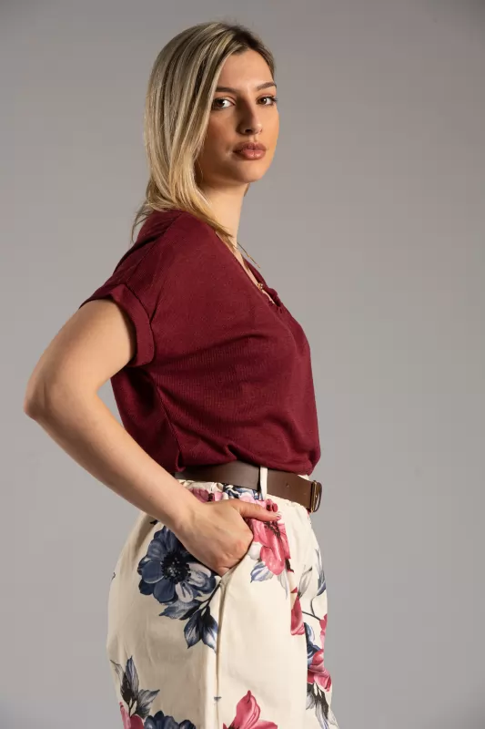 Blouse Hoop Rib