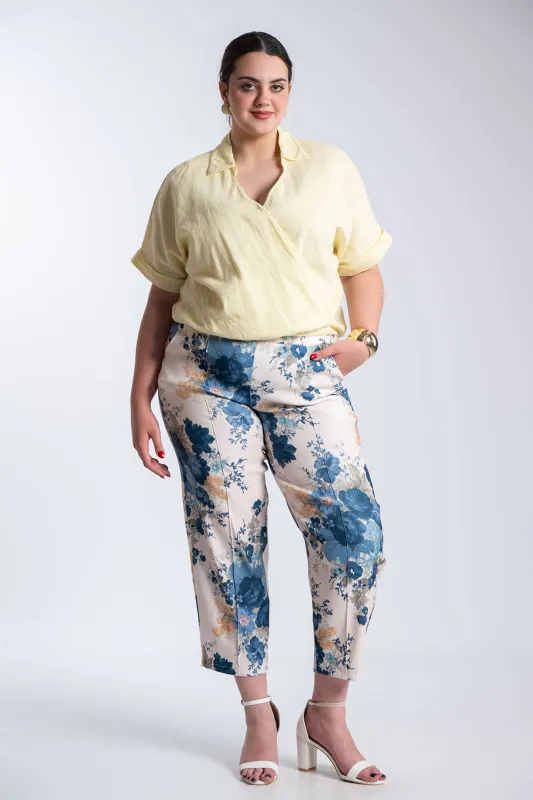 Μπλούζα Κρουάζε Βαμβακερή Λάστιχο