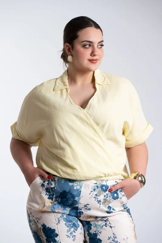 Μπλούζα Κρουάζε Βαμβακερή Λάστιχο