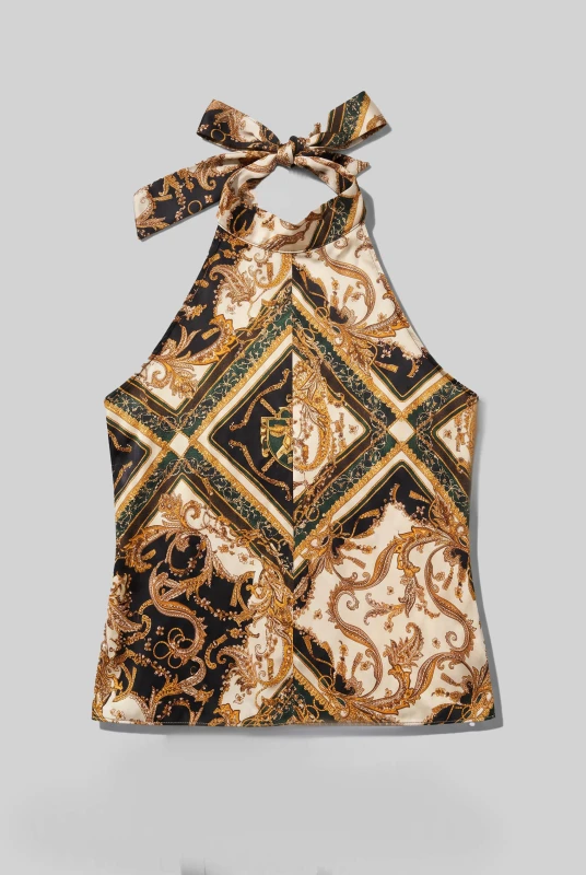 Μπλούζα Lachour Halter Λαιμόκοψη