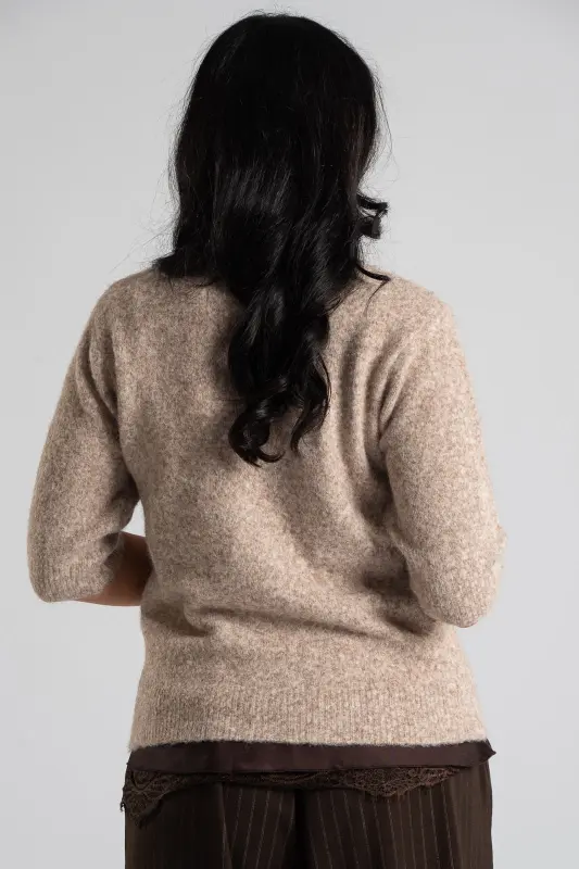 Blouse Round Neckline Strass