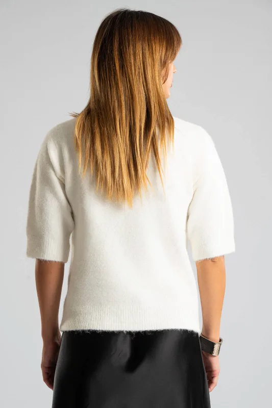 Blouse Round Neckline Strass